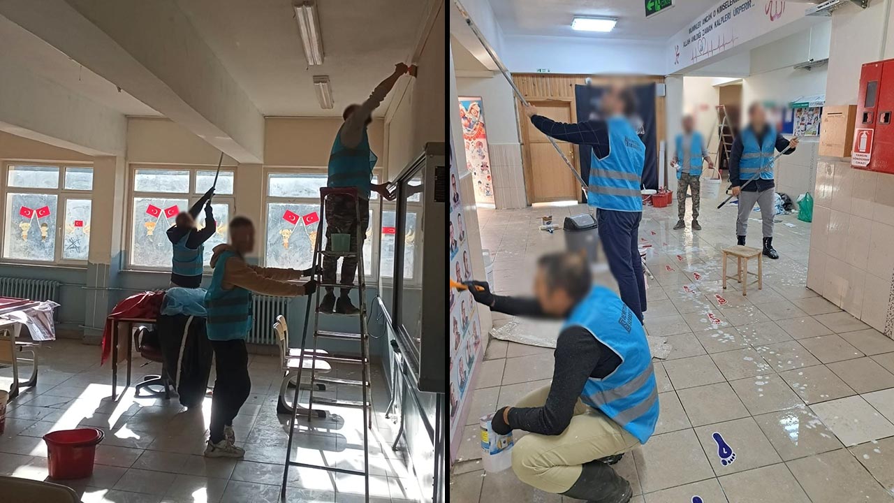 Bayburt’ta Denetimli Serbestlik Hükümlülerinden Eğitime Katkı  Sağlandı