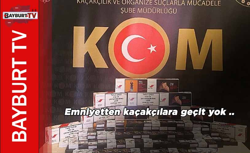 Bayburt’ta Onlarca pakete el koyuldu..