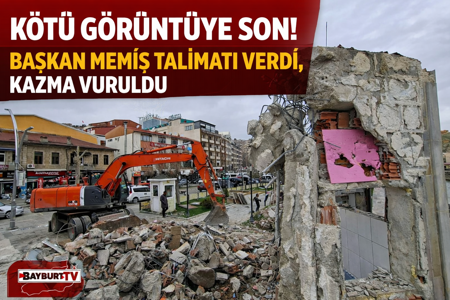 Kötü Görüntüye Son! Başkan Memiş Talimatı Verdi, Kazma Vuruldu.