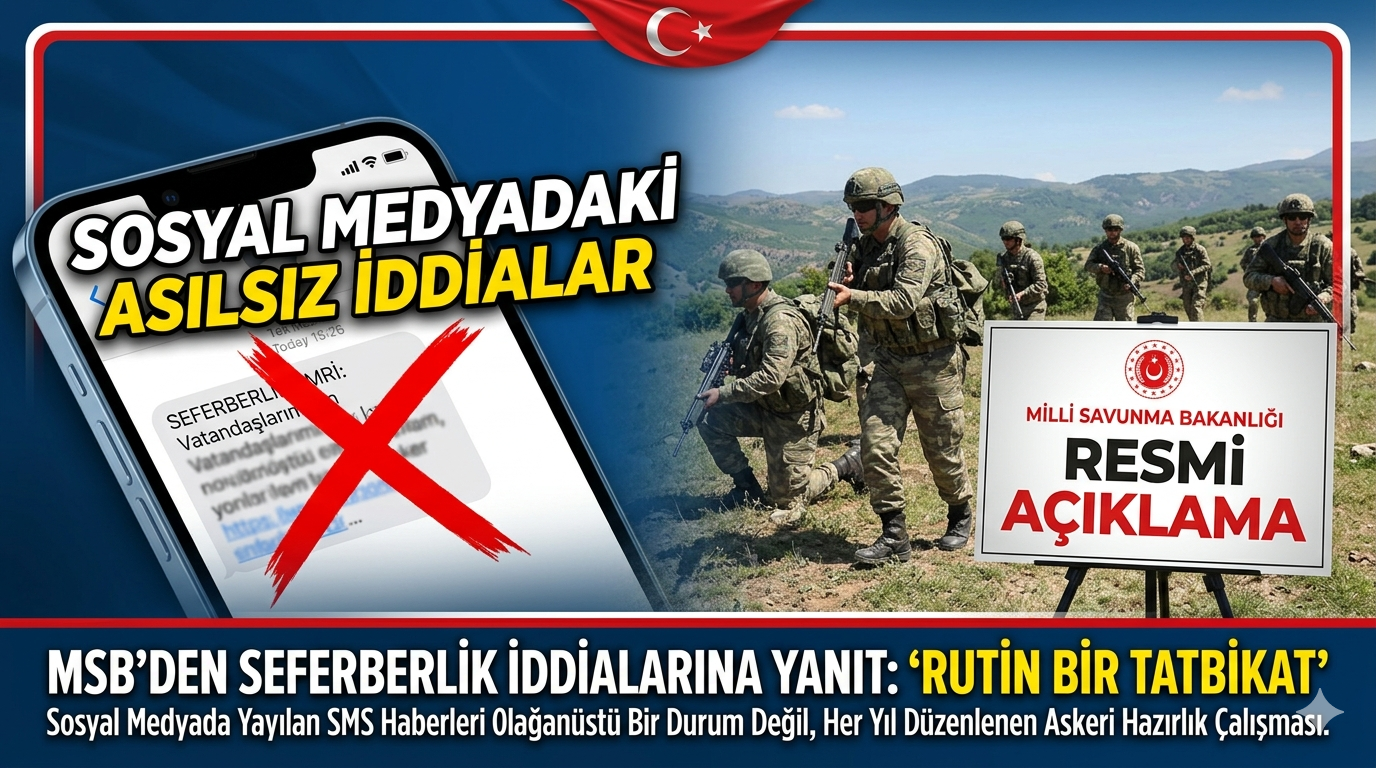 MSB’den Sosyal Medyadaki “Seferberlik” İddialarına Yanıt: “Rutin Bir Tatbikat”