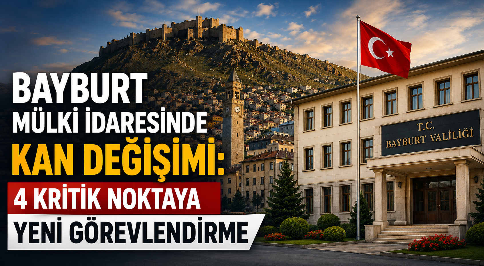 Bayburt Mülki İdaresinde Kan Değişimi: 4 Kritik Noktaya Yeni Görevlendirme